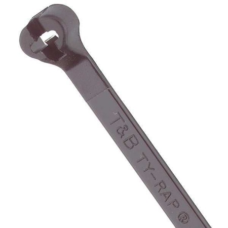 Cable Tie, 8-1/2 in L, 2 in Max Bundle Dia., Black, Nylon 6/6, 30 lb Strength, 100 PK MPN:TY5242MX