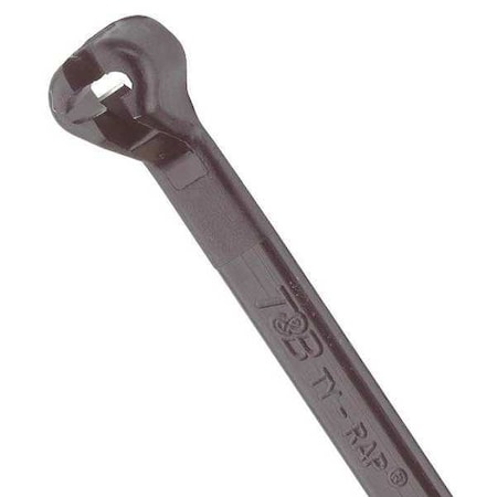 Cable Tie, 14-1/2 in L, 4 in Max Bundle Dia., Black, Nylon 6/6, 30 lb Strength, 100 PK MPN:TY5244MX
