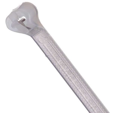 Cable Tie, 5-1/2 in L, 1-1/4 in Max Bundle Dia., Natural, Nylon 6/6, 30 lb Strength, 100 PK MPN:TY524M