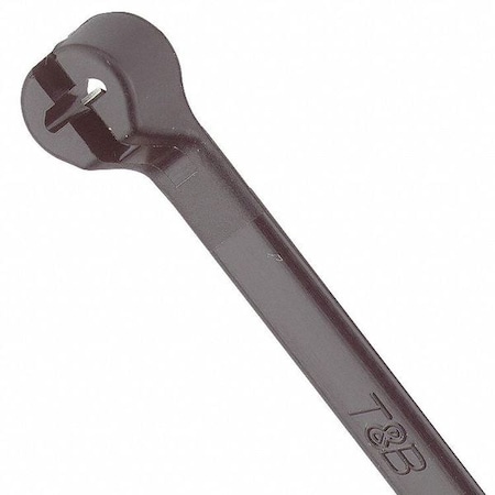 Cable Tie, 11-1/2 in L, 3 in Max Bundle Dia., Black, Nylon 6/6, 50 lb Strength, 100 PK MPN:TY5253MX