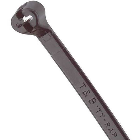 Cable Tie, 7-1/2 in L, 1-3/4 in Max Bundle Dia., Black, Nylon 6/6, 50 lb Strength, 100 PK MPN:TY525MX