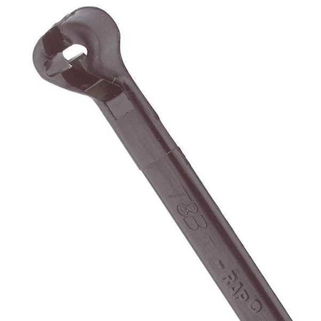 Cable Tie, 11-1/2 in L, 3 in Max Bundle Dia., Black, Nylon 6/6, 30 lb Strength, 100 PK MPN:TY526MX