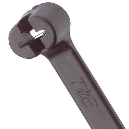 Cable Tie, 8-1/2 in L, 2 in Max Bundle Dia., Black, Nylon 6/6, 120 lb Strength, 50 PK MPN:TY5272MX