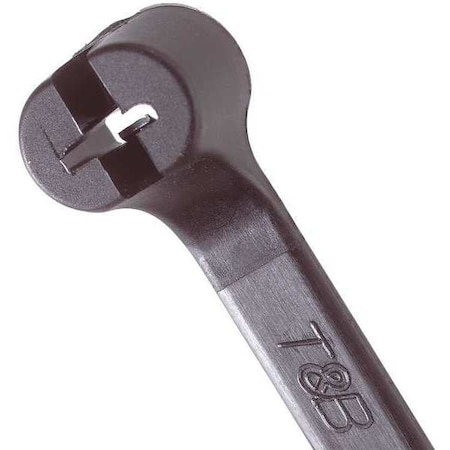 Cable Tie, 18 in L, 5 in Max Bundle Dia., Black, Nylon 6/6, 120 lb Strength, 50 PK MPN:TY5275MX