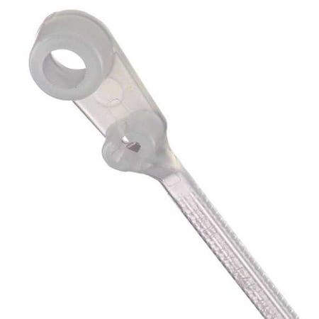 Cable Tie, 4 in L, 5/8 in Max Bundle Dia., Natural, Nylon 6/6, 18 lb Strength, 100 PK MPN:TY533M