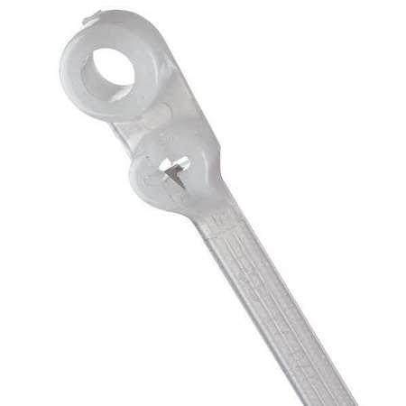 Cable Tie, 8 in L, 1-3/4 in Max Bundle Dia., Natural, Nylon 6/6, 50 lb Strength, 100 PK MPN:TY535M