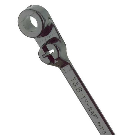 Cable Tie, 8 in L, 1-3/4 in Max Bundle Dia., Black, Nylon 6/6, 50 lb Strength, 100 PK MPN:TY535MX
