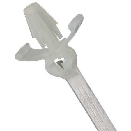 Cable Tie, 8 in L, 1-3/4 in Max Bundle Dia., Natural, Nylon 6/6, 50 lb Strength, 100 PK MPN:TY538M