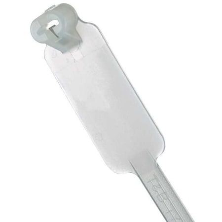 Marker Cable Tie, 7.25 in L, 1-3/4 in Max Bundle Dia., Natural, Nylon 6/6, 50 lb Strength, 100 PK MPN:TY546M