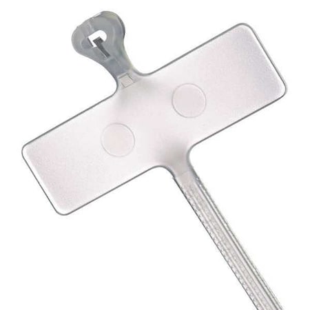 Marker Cable Tie, 3.6 in L, 1/16 in Max Bundle Dia., Natural, Nylon 6/6, 18 lb Strength, 100 PK MPN:TY551M