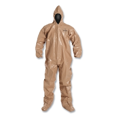 Tychem 5000 Coverall Attsocks Tan 7X MPN:C3122TTN7X000600
