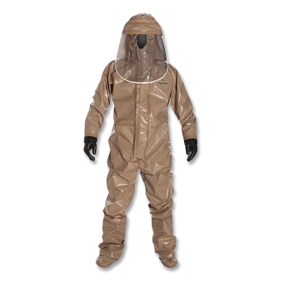 Tychem 5000 Coverall Hood Att Gloves Tan Md MPN:C3185TTNMD000600