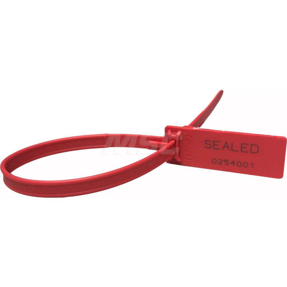 Security Seals, Type: Tamper-Evident Plastic Seal, Security Seal , Overall Length (Decimal Inch): 13.50000, 13.50 , Operating Length: 11, 11in (Decimal Inch) MPN:9271111-01