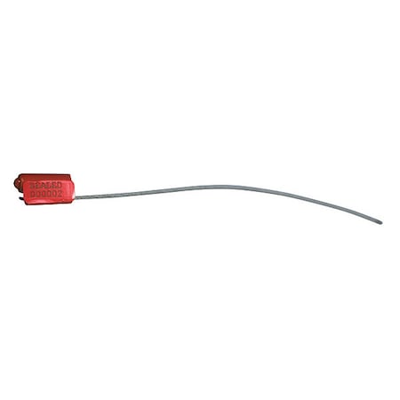 EZ Loc Zinc Cable Seal, Laser Marked Type, PK100 MPN:VCEZ11612ORARELSTG-GRAI