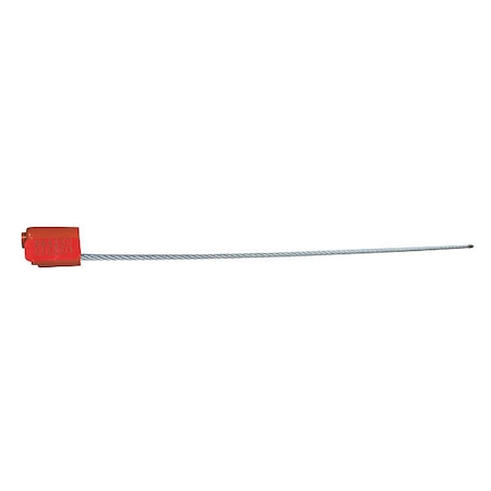 EZ Loc Zinc Cable Seal, Laser Marked Type, PK100 MPN:VCEZ1812ORARELSTG-GRAI