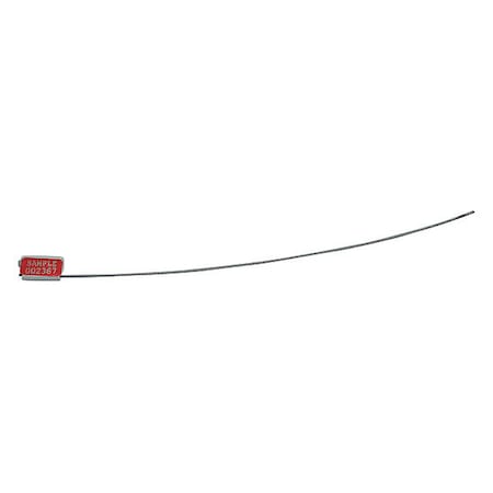 EZ Loc Zinc Cable Seal, Laser Marked Type, PK100 MPN:VCEZ1812WHIRELSTG-GRAI