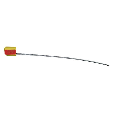 EZ Loc Zinc Cable Seal, Laser Marked Type, PK100 MPN:VCEZ1812YELLRELSTG-GRAI
