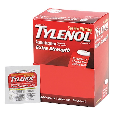 Tylenol Extra Strength Caplets - Pack of 2 50 P MPN:49733