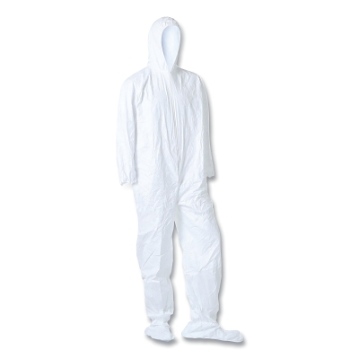 Tyvek Isoclean Cvrl Atthood White Md C MPN:IC105SWHMD00250C
