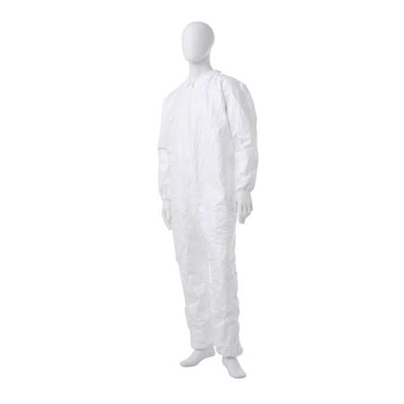 Tyvek Isoclean Cvrl Stdcollar White 0C Sm MPN:IC181SWHSM00250C