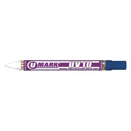 Solid Paint Marker, 5-3/4 in L, Blue MPN:10162