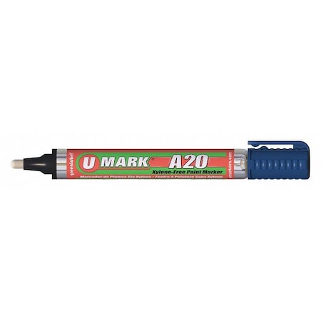 Solid Paint Marker, 5-5/8 in L, Blue, Paint MPN:10702
