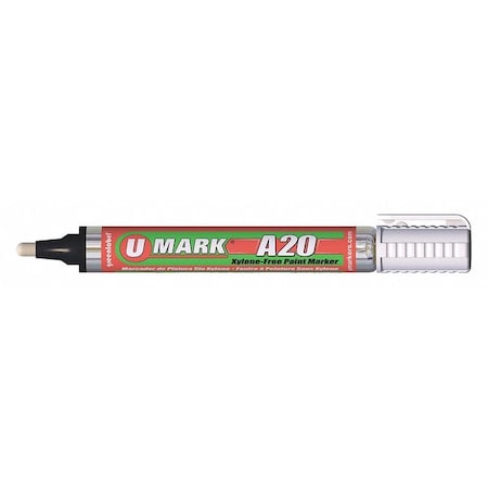 SolidPaintMarker, 5-5/8inL, White, Paint MPN:10705