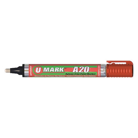 Solid Paint Marker, 5-5/8 in L, Orange, Paint MPN:10707