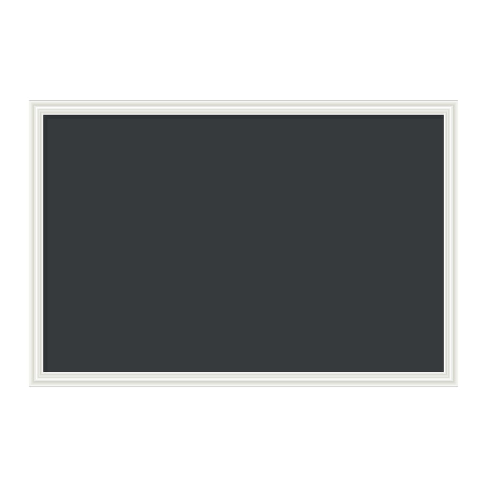 U Brands Magnetic Chalkboard, 30in X 20in, White Decor Frame (2073U00-01) MPN:2073U00-01
