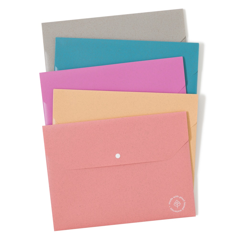 U Brands U-Eco Poly Document Holders, 0.59in Expansion, Letter (8 1/2in x 11in), Assorted Colors, Pack Of 10 MPN:6601U01-12