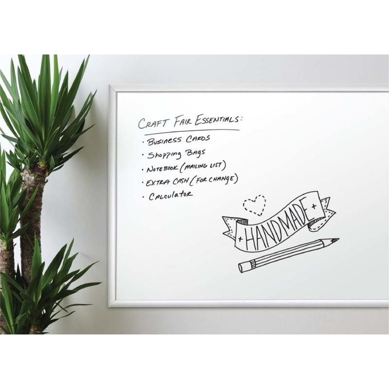 U Brands Melamine Non-Magnetic Dry-Erase Board, 24in X 18in, Silver Aluminum Frame, Actual Size 23in X 17in (030U00-01) MPN:030U00-01
