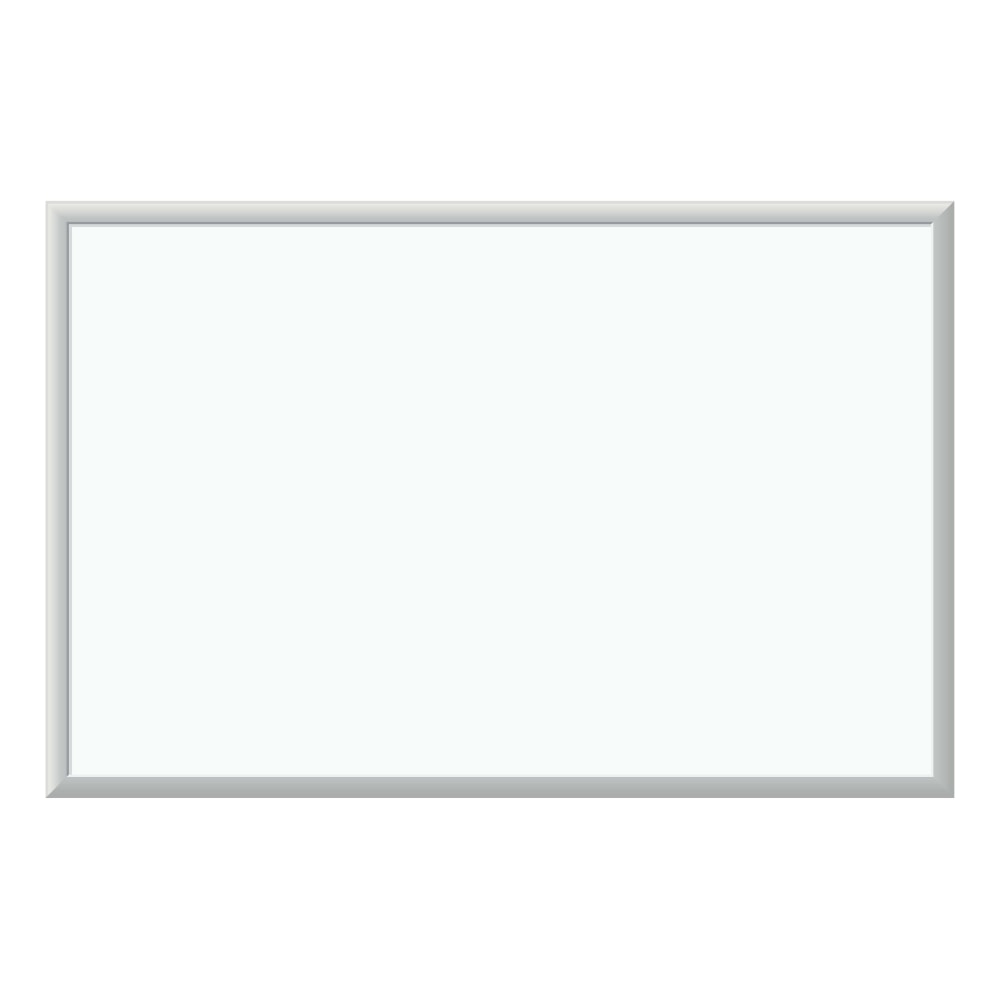 U Brands Melamine Non-Magnetic Dry-Erase Board, 36in X 24in, Silver Aluminum Frame, Actual Size 35in X 23in (031U00-01) MPN:031U00-01