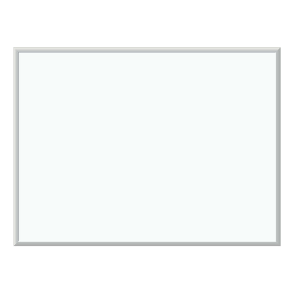 U Brands Melamine Non-Magnetic Dry-Erase Board, 48in X 36in, Silver Aluminum Frame, Actual Size 47in X 35in (032U00-01) MPN:032U00-01