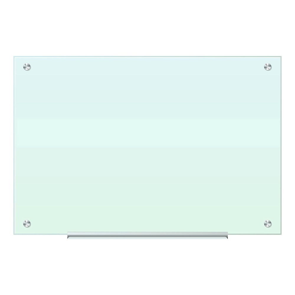 U Brands Glass Non-Magnetic Dry-Erase Board, 36in X 24in, White Frosted Surface, Frameless, Actual Size 35in X 23in (120U00-01) MPN:120U00-01