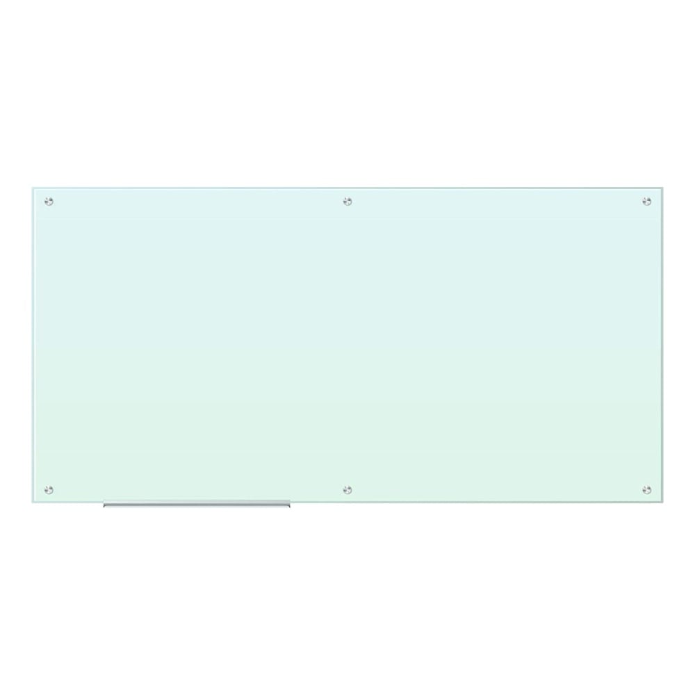 U Brands Glass Non-Magnetic Dry-Erase Board, 72in X 36in, White Frosted Surface, Frameless, Actual Size 70in X 35in (123U00-01) MPN:123U00-01