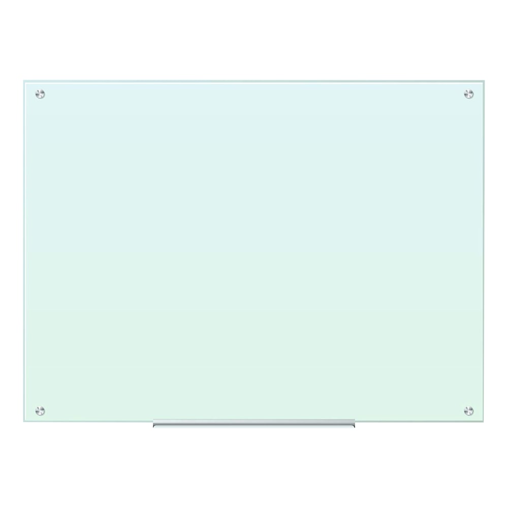 U Brands Magnetic Glass Dry-Erase Board, 48in X 36in, White Frosted Surface, Frameless, Actual Size 47in X 35in (2299U00-01) MPN:2299U00-01