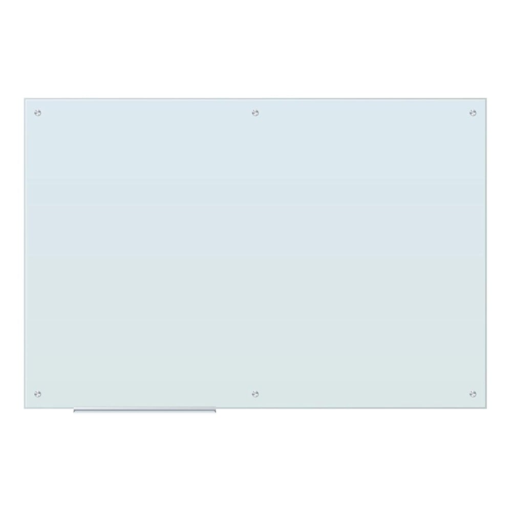 U Brands Magnetic Glass Dry-Erase Board, 72in X 48in, White Frosted Surface, Frameless, Actual Size 70in X 47in (2301U00-01) MPN:2301U00-01