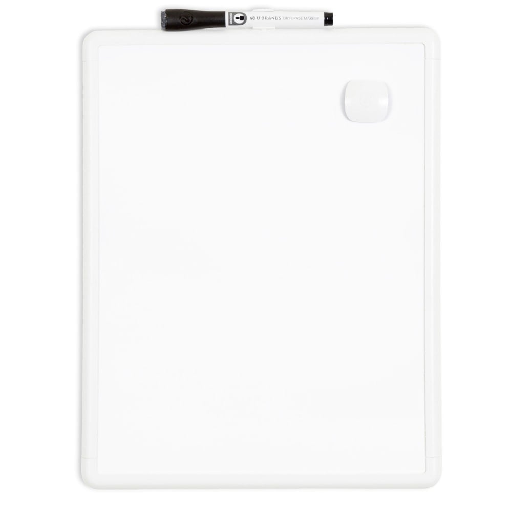 U Brands Magnetic Unframed Dry-Erase Whiteboard, 11in x 14in, White Aluminum Frame (Min Order Qty 10) MPN:252U00-04