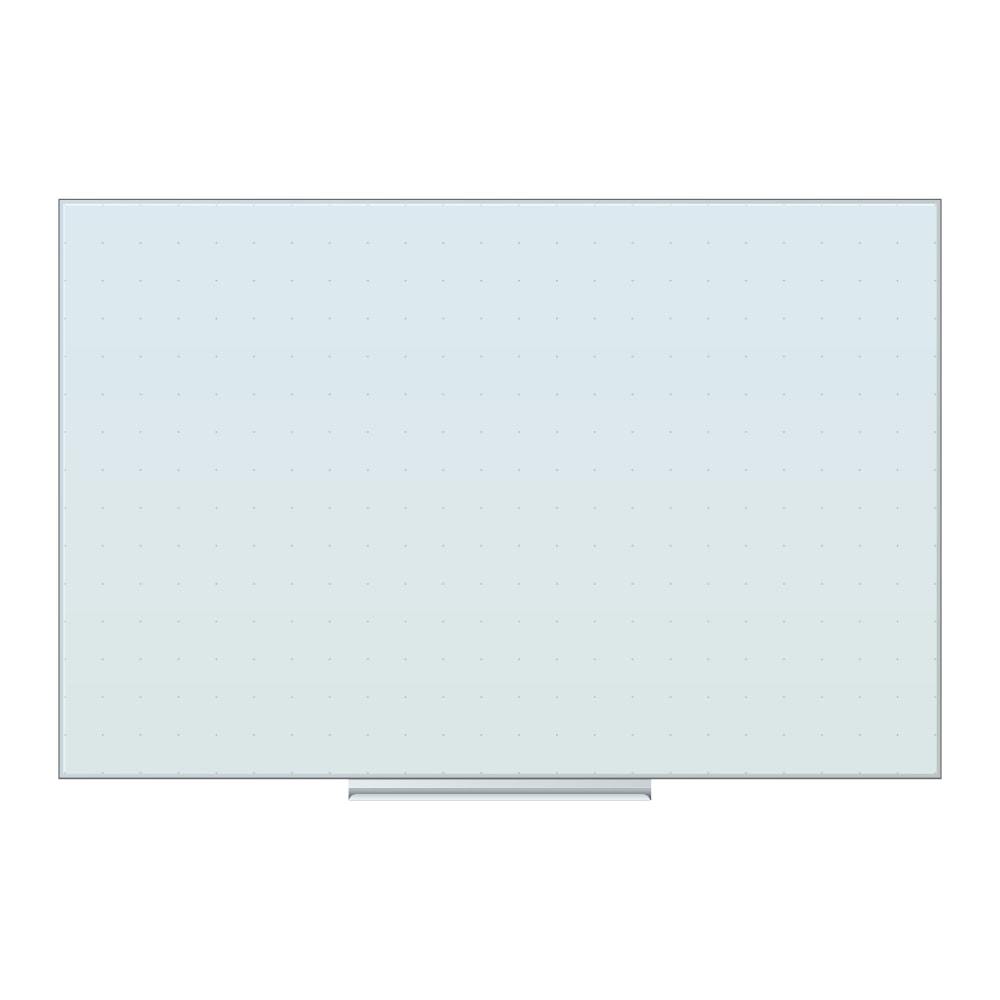 U Brands Floating Non-Magnetic Ghost Grid Glass Dry-Erase Board, 36in X 24in, White Frosted Surface, Frameless, Actual Size 35in X 23in (2798U00-01) MPN:2798U00-01