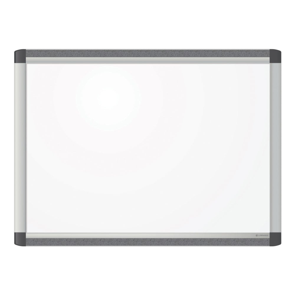 U Brands PINIT Magnetic Dry-Erase Board, 24in X 18in, Silver Aluminum Frame, Actual Size 23in X 17in (2804U00-01) MPN:2804U00-01