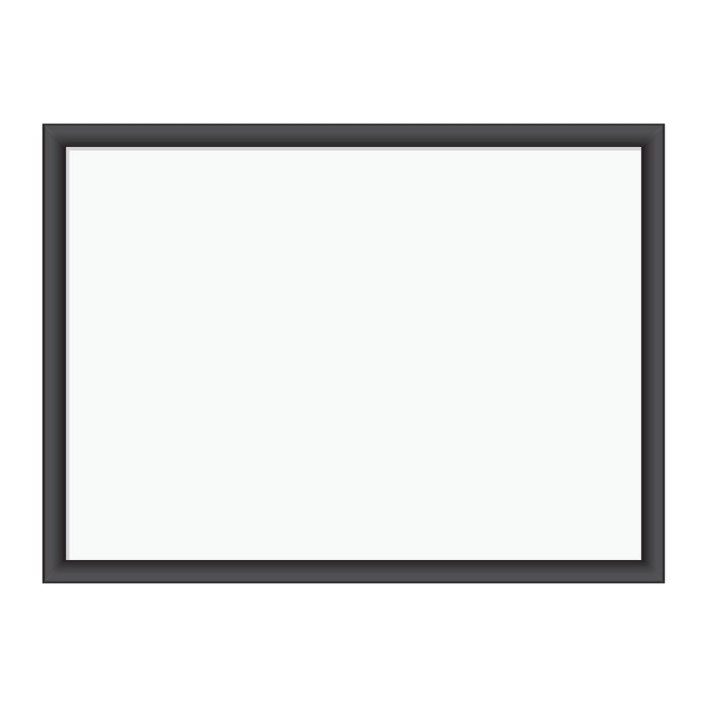 U Brands Magnetic Dry-Erase Board, 24in X 18in, Black Wood Frame, Actual Size 23in X 17in (307U00-01) MPN:307U00-01