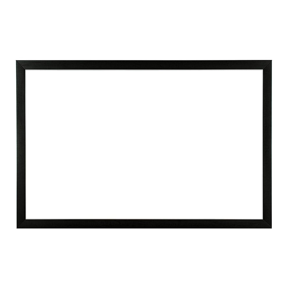 U Brands Magnetic Dry-Erase Whiteboard, 23in x 35in, Black Wood Frame MPN:311U00-01