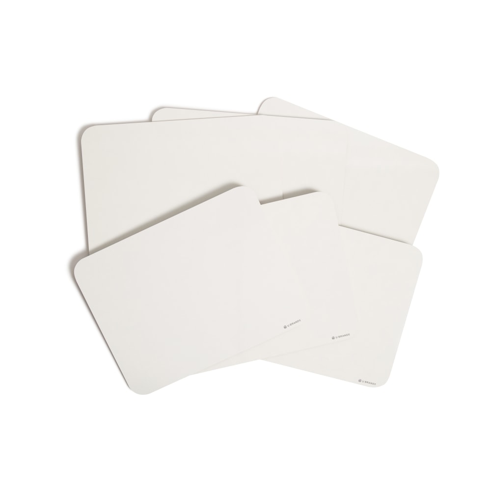 U Brands Single-Sided Dry-Erase Lap Board Value Pack, 12in X 9in, 6 Pack (3135U00-01) MPN:3135U00-01
