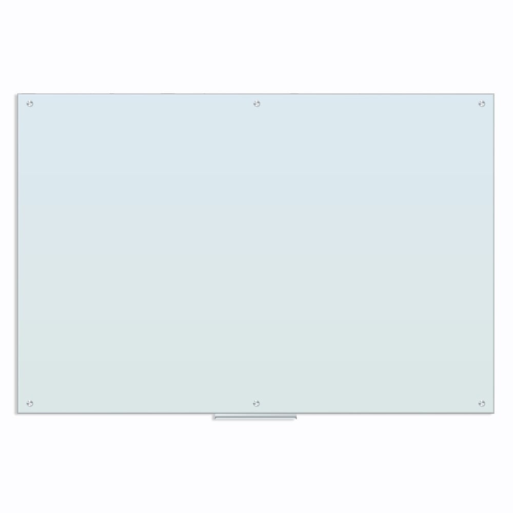 U Brands Magnetic Glass Dry-Erase Board, 96in X 48in, White Frosted Surface, Frameless, Actual Size 95in X 47in (4148U00-01) MPN:4148U00-01
