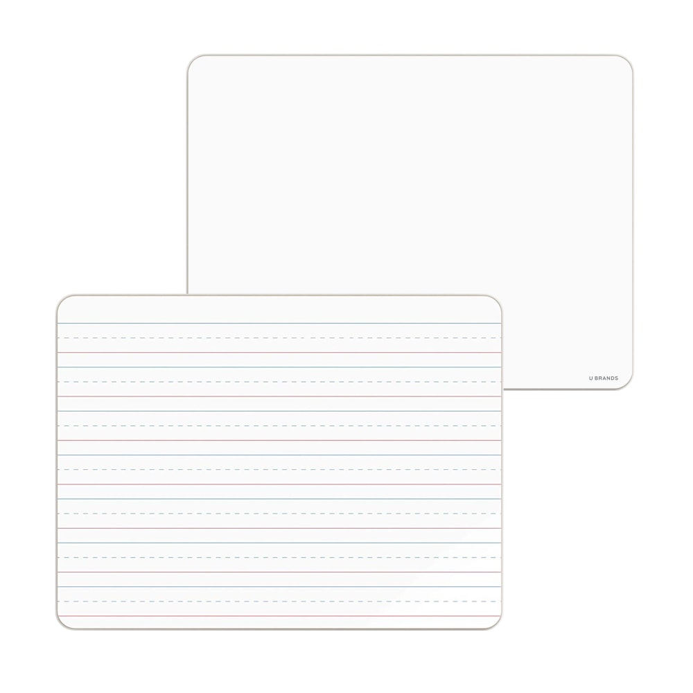 U Brands Double Sided Non-Magnetic Dry-Erase Lap Boards, 12in X 9in, 10 Pack (483U00-01) MPN:483U00-01