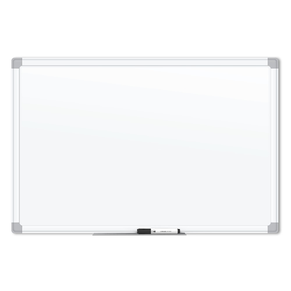 U Brands Magnetic Porcelain Steel Board, 36in X 24in, White Aluminum Frame, Actual Size 35in X 23in (4899U00-01) MPN:4899U00-01