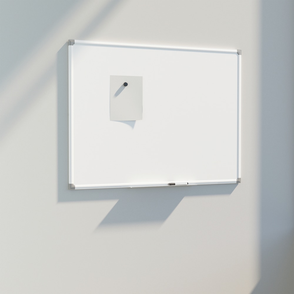 U Brands Magnetic Porcelain Steel Board, 48in X 36in, White Aluminum Frame, Actual Size 47in X 35in (4900U00-01) MPN:4900U00-01