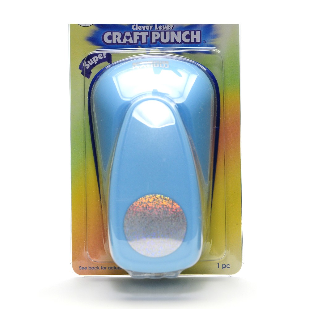 Marvy Uchida Clever Lever Super Jumbo Craft Punch, Circle, 2in, Blue MPN:LV-SJCP40