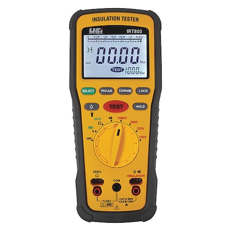 NIST Certified IP42 Advanced Insulation Resistance Tester 600V AC/DC MPN:IRT803-N