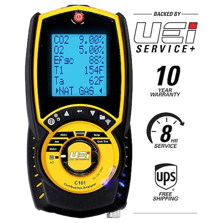 Combustion Analyzer, 32to113F, 21% v/vO2 MPN:C161